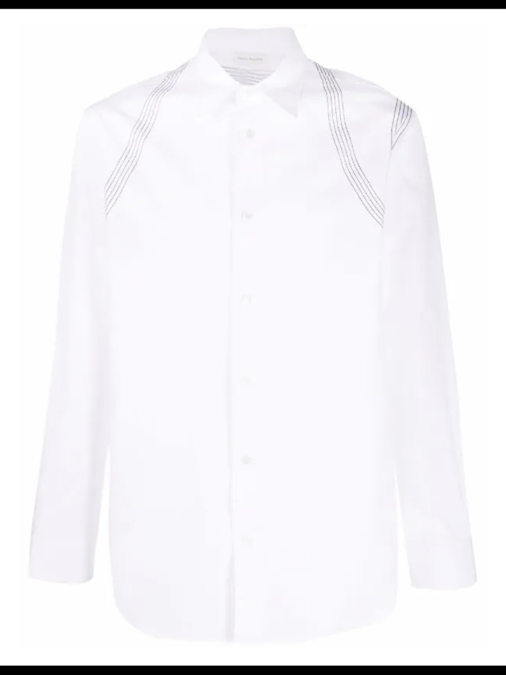 Alexander McQueen Contrast-Stitch Harness Shirt, 16+